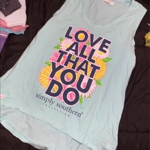 Simply southern tank top
